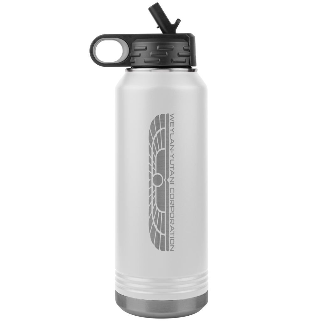 Weylan-Yutani Hydro Flask, a water bottle featuring the Weyland Yutani logo as seen in the Alien universe.