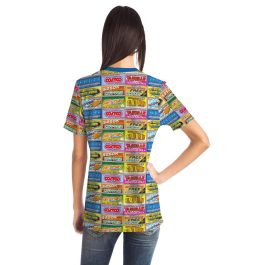 Idiocracy Branded Logos Unisex T-Shirt - Back - Woman