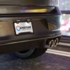 aperture-laboratories-decorative-vanity-license-plate-white-background-car-mockup Aperture Laboratories novelty license plate white background shown mounted on a car, science laboratory vanity car tag. Inspired by Portal.