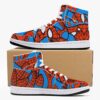 Spidey Pattern High-Top Leather Sneakers - White / Black