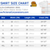 bellacanvas_3001_tshirt_size_chart The Enclave T-Shirt