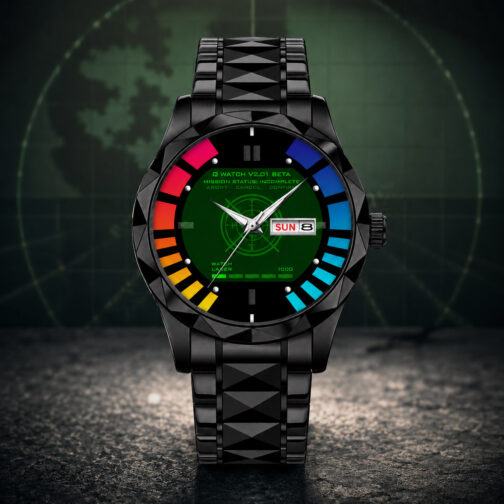 Black Goldeneye 007 Bond Q-Watch Gamer Watch