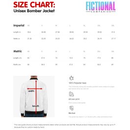Bomber Jacket Size Guide | FictionalCorporations.com