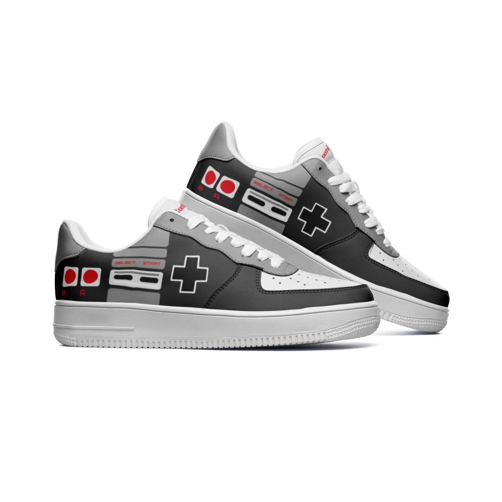 NES Sneakers, NES Low Top Leather Sneakers feauturing Nintendo's iconic retro NES controller design.