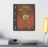 Baldur's Gate Tales of the Sword Coast framed canvas shown above a console table