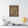 Baldur's Gate framed canvas - room view Baldur's Gate framed canvas shown above a console table