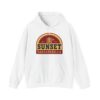 White Sunset Sarsaparilla Gildan 18500 hoodie from Fallout - front view White Sunset Sarsaparilla Gildan 18500 hoodie from Fallout shown front view