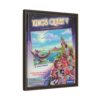 King's Quest V framed game cover canvas, angled view showing the frame and canvas depth