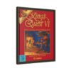 King's Quest VI framed game cover canvas, angled view showing the frame and canvas depth