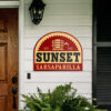 Sunset Sarsaparilla Metal Sign