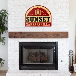 Sunset Sarsaparilla Metal Sign - Image 1