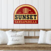 Sunset Sarsaparilla Metal Sign