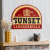 Sunset Sarsaparilla Metal Sign