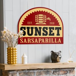 Sunset Sarsaparilla Metal Sign - Image 5