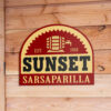 Sunset Sarsaparilla Metal Sign