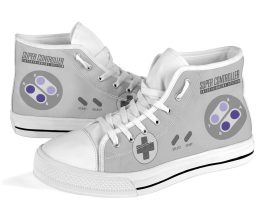 SNES Shoes | SNES Controller High Top Shoes