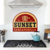 Sunset Sarsaparilla Metal Sign