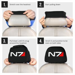 N7 Logo Headrest Covers - Image 6