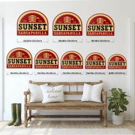 Sunset Sarsaparilla Metal Sign - Image 2