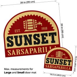 Sunset Sarsaparilla Door Mat - Image 7