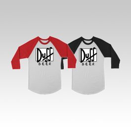 Duff Beer Raglan T-Shirt - Image 1