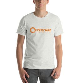 Aperture Laboratories - Orange Logo T-Shirt - Image 3