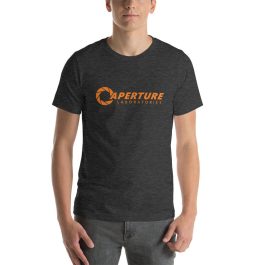 Aperture Laboratories - Orange Logo T-Shirt - Image 4