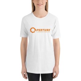 Aperture Laboratories - Orange Logo T-Shirt - Image 2
