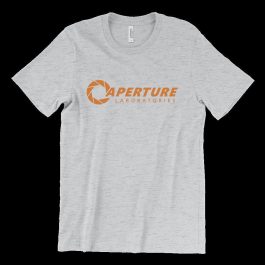 Aperture Laboratories - Orange Logo T-Shirt - Image 1