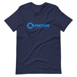 Aperture Laboratories Blue Logo T-Shirt - Image 5