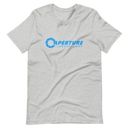 Aperture Laboratories Blue Logo T-Shirt - Image 3