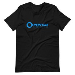 Aperture Laboratories Blue Logo T-Shirt - Image 1