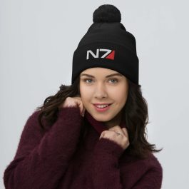 N7 Pom Pom Beanie - Image 1