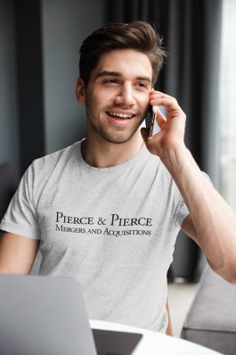 Pierce & Pierce – Mergers and Acquisitions T-Shirt - Image 1