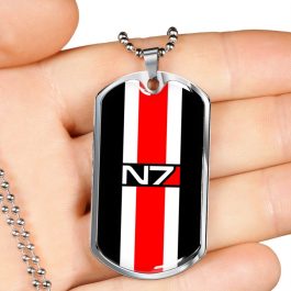 N7 Dog Tag and Chain - Image 2