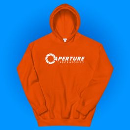 Orange Aperture Laboratories Hoodie - Image 1