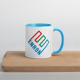 Enron Blue & White Mug - Image 3