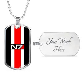 N7 Dog Tag and Chain - Image 4
