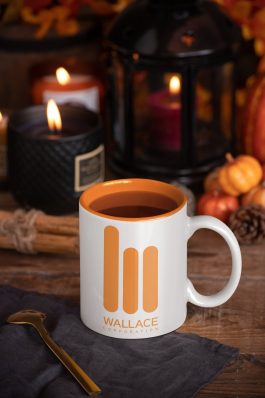 Wallace Corporation Orange Accent Mug - Image 6