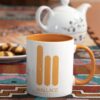 Wallace Corporation Orange Accent Mug