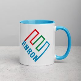Enron Blue & White Mug - Image 9