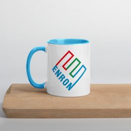 Enron Blue & White Mug - Image 1