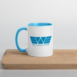 Weyland Corp Blue Mug - Image 4