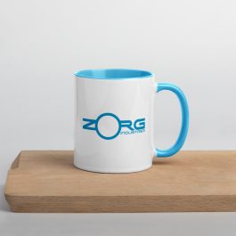 Zorg Industries Blue & White Mug - Image 6