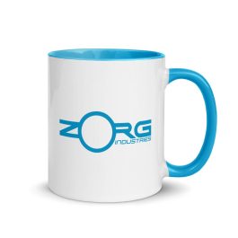 Zorg Industries Blue & White Mug - Image 3
