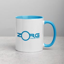 Zorg Industries Blue & White Mug - Image 9