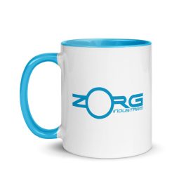 Zorg Industries Blue & White Mug - Image 1