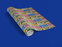 Idiocracy Fake Brands Wrapping Paper - Image 1