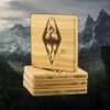 il_fullxfull.3088856088_e8m2 Seal of Akatosh Bamboo Coasters (Set of 4)