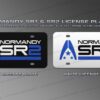 Normandy SR1 - SR2 License Plate